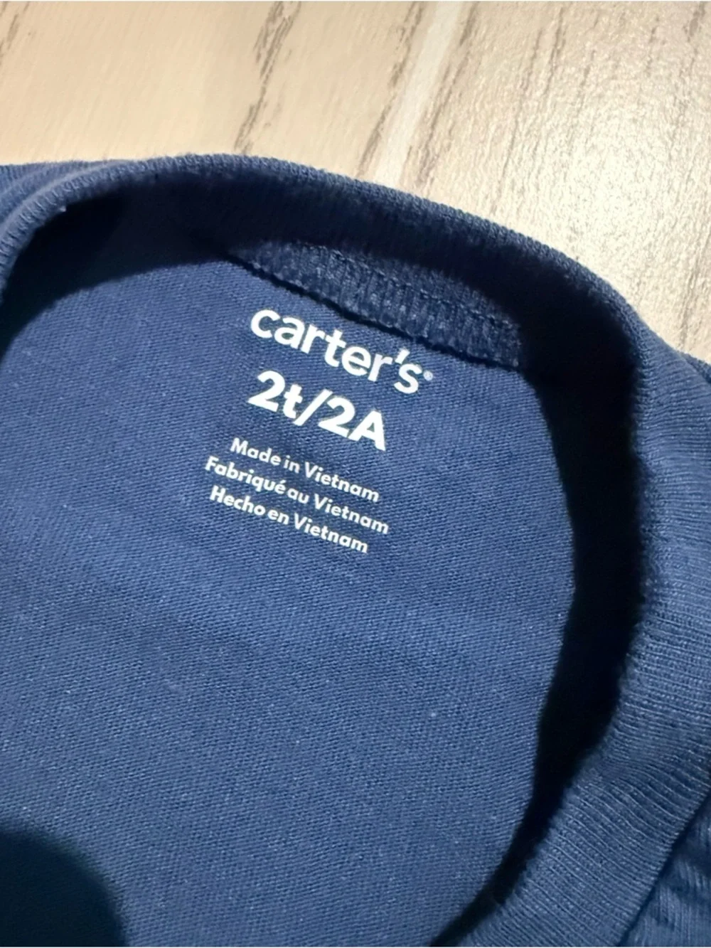 Carters Toddler Girl 2T Lil Sister Era Graphic Tee‎ Blue Shirt